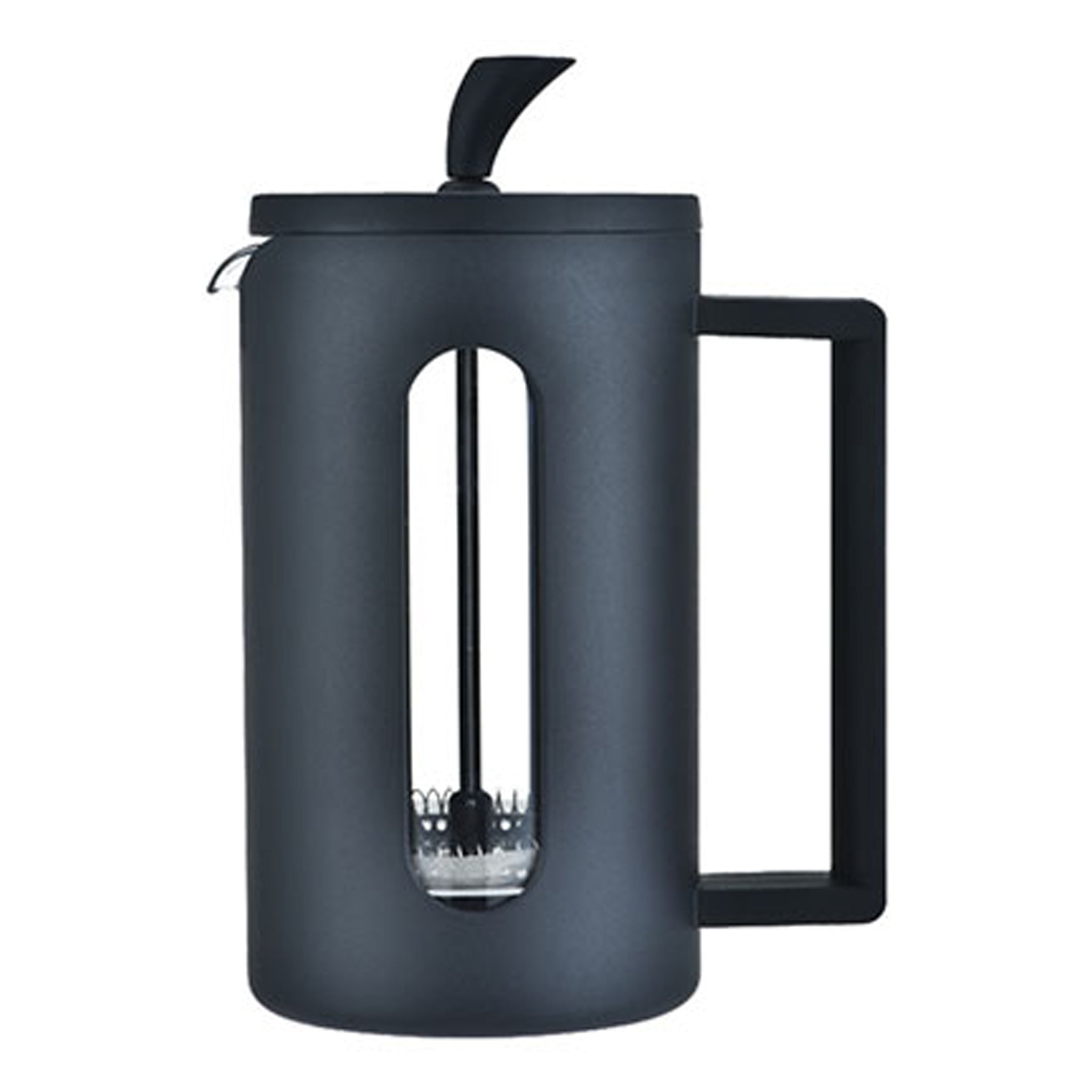 REGENT MILANO COFFEE PLUNGER WITH BLACK PLASTIC FRAME 6 CUP, 600ML