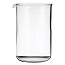 REGENT COFFEE PLUNGER REPLACEMENT GLASS BOROSILICATE, (600ML) FOR 21834, 28191, 28192, 28193, 28194
