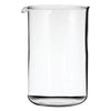 REGENT COFFEE PLUNGER REPLACEMENT GLASS BOROSILICATE, (600ML) FOR 21834, 28191, 28192, 28193, 28194