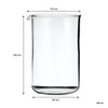 REGENT COFFEE PLUNGER REPLACEMENT GLASS BOROSILICATE, (90MM DIA) FOR 21831