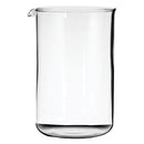 REGENT COFFEE PLUNGER REPLACEMENT GLASS BOROSILICATE, (90MM DIA) FOR 21831