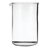 REGENT COFFEE PLUNGER REPLACEMENT GLASS BOROSILICATE, (90MM DIA) FOR 21831