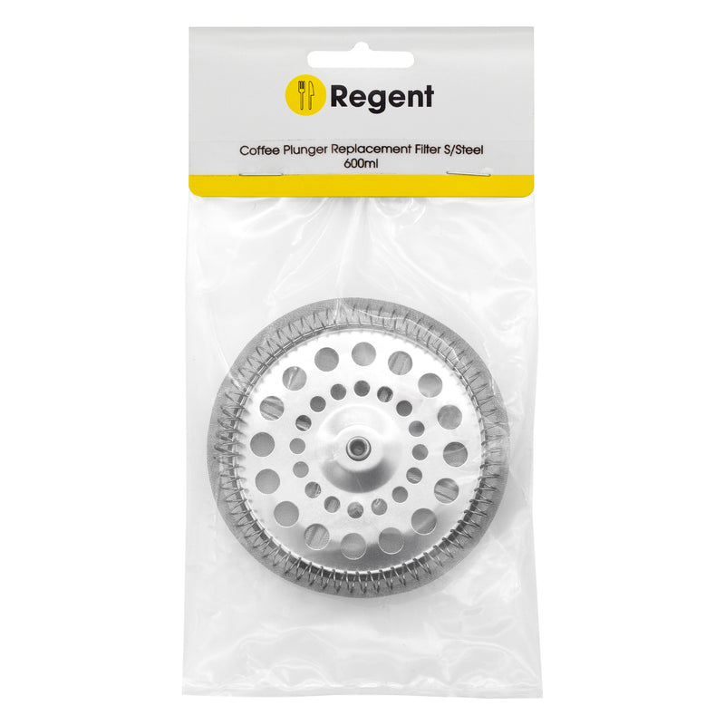 REGENT COFFEE PLUNGER REPLACEMENT FILTER ST STEEL, (85MM DIA) FOR 21834, 28191, 28192, 28193, 28194