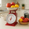REGENT KITCHEN SCALE MECHANICAL RED WITH ST STEEL BOWL, 5KG