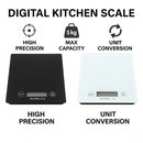 REGENT KITCHEN DIGITAL PLATFORM SCALE MIXED BLACK/WHITE, 5KG