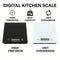 REGENT KITCHEN DIGITAL PLATFORM SCALE MIXED BLACK/WHITE, 5KG