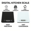 REGENT KITCHEN DIGITAL PLATFORM SCALE MIXED BLACK/WHITE, 5KG