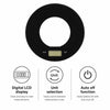 REGENT KITCHEN DIGITAL ROUND GLASS SCALE BLACK WITH CLEAR CENTRE, 5KG