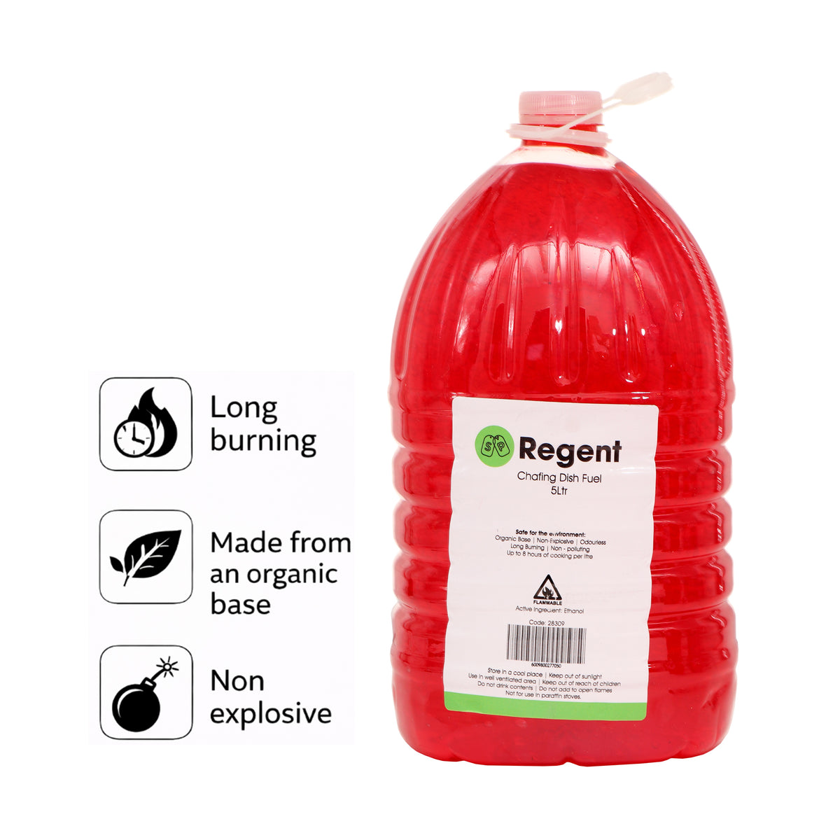 REGENT CHAFING DISH ETHANOL FUEL GEL, 5L