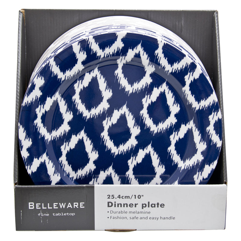 MELAMINE DINNER PLATE NAVY WILD, (254MM DIAX19MM)