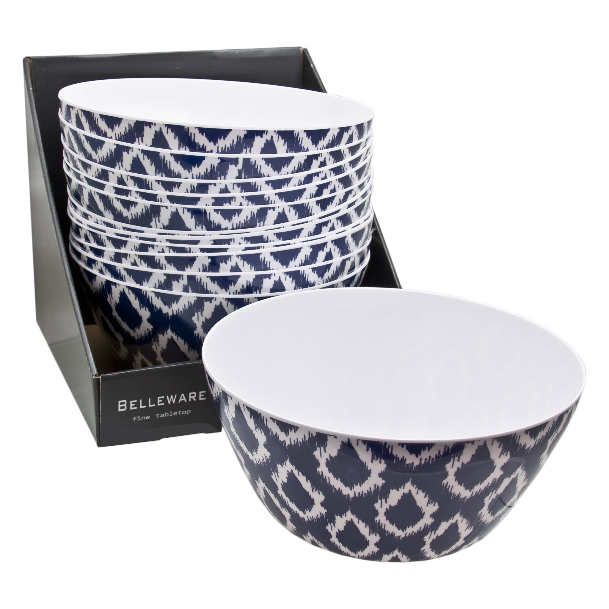 MELAMINE SALAD BOWL NAVY WILD, 3L