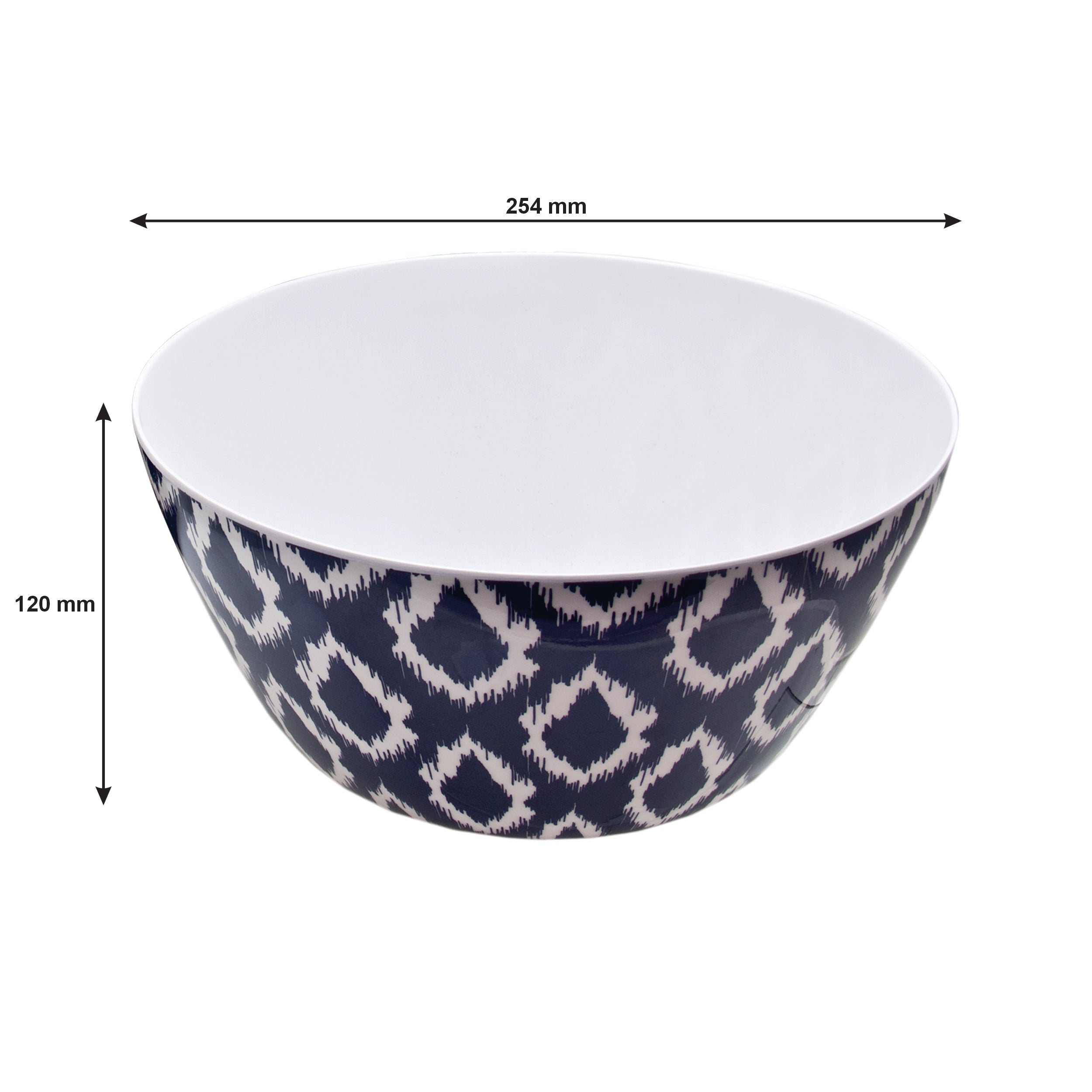 MELAMINE SALAD BOWL NAVY WILD, 3L