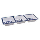 MELAMINE 3-SECTION TRAY NAVY WILD, (343X120X23MM)