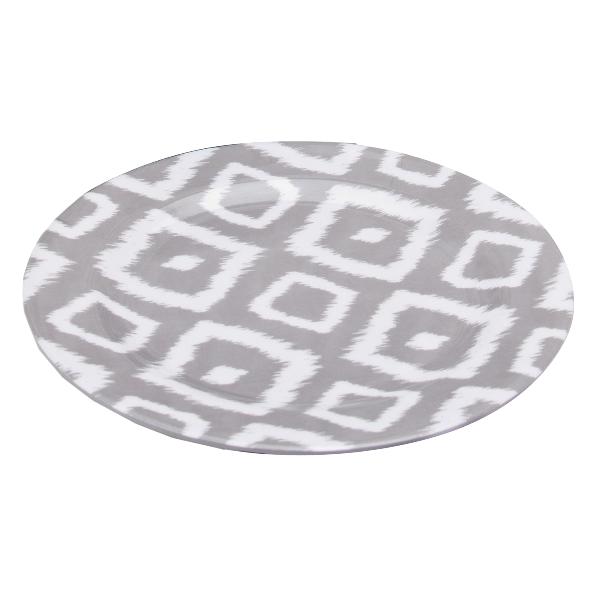 MELAMINE SIDE PLATE GREY WILD, 202MM DIA