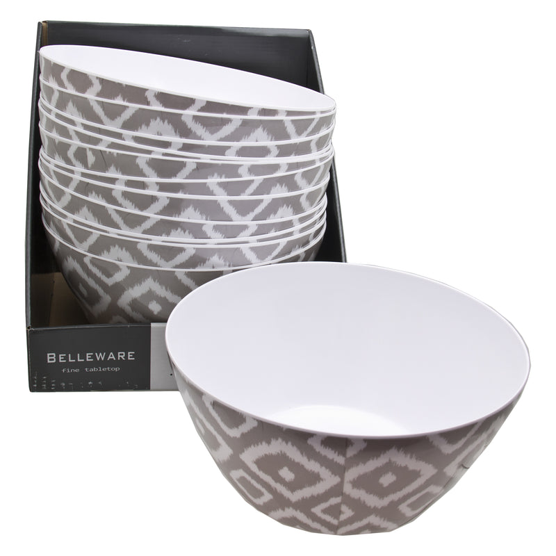 MELAMINE SALAD BOWL GREY WILD, 3LT (254MM DIAX120MM)