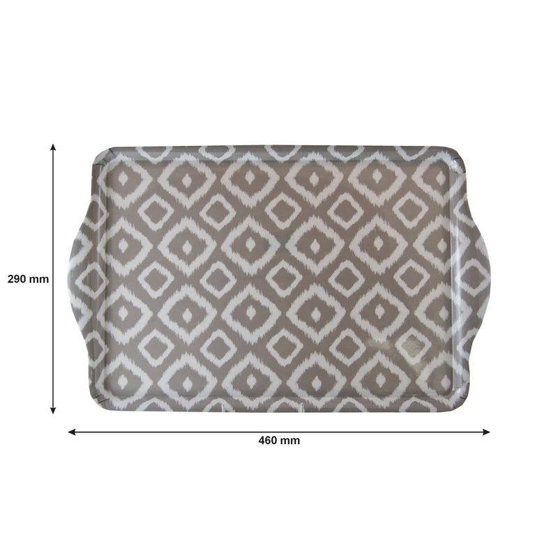 MELAMINE SERVING TRAY GREY WILD, (460X290X11MM)