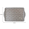 MELAMINE SERVING TRAY GREY WILD, (460X290X11MM)