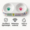 MELAMINE DOUBLE CAT BOWL, 250X135X40MM