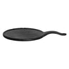 REGENT MELAMINE ROUND TAPAS SERVING BOARD WITH HANDLE BLACK, 305X198MM DIA