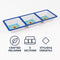 MELAMINE 3 SECTION TRAY BLUE MOROCCAN MANDALA, 342X120MM