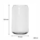 REGENT CAN SHAPE GLASS TUMBLER 6PK, 400ML