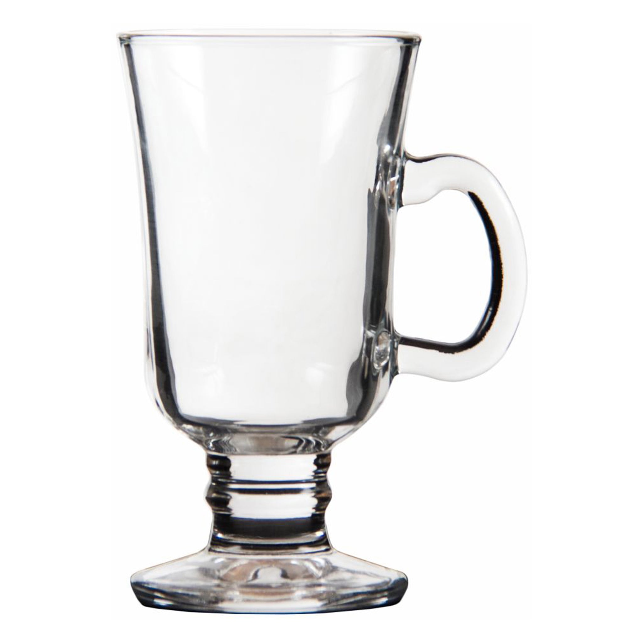 REGENT FOOTED GLASS MUGS 6PK, 240ML