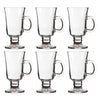 REGENT FOOTED GLASS MUGS 6PK, 240ML