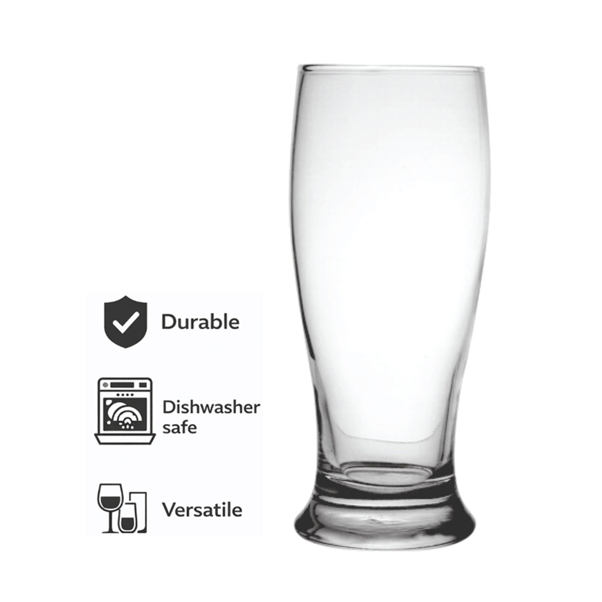 REGENT BEER GLASSES 6PK, 530ML