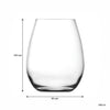 REGENT STEMLESS GLASS TUMBLERS 6PK, 350ML