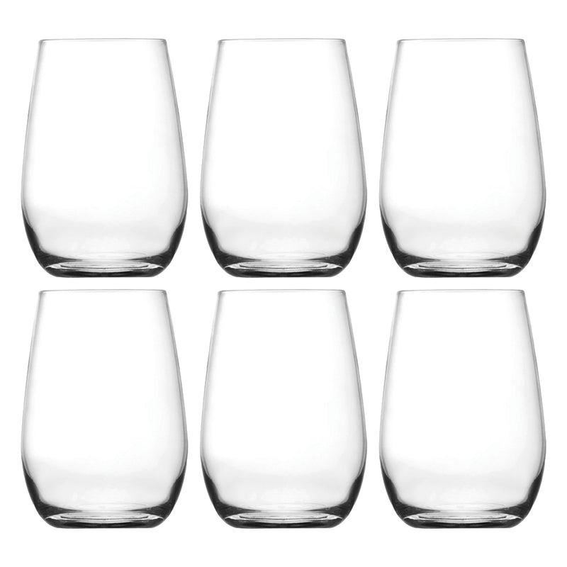 REGENT STEMLESS GLASS TUMBLER 6 PACK, (350ML)