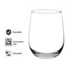REGENT STEMLESS GLASS TUMBLERS 6PK, 500ML