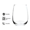 REGENT STEMLESS GLASS TUMBLER 6PK, 500ML