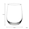 REGENT STEMLESS GLASS TUMBLERS 6PK, 500ML