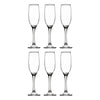 REGENT STEMMED CHAMPAGNE FLUTE GLASS 6 PACK, (190ML)