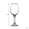 REGENT STEMMED WHITE WINE GLASS 6 PACK, (385ML)