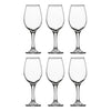 REGENT STEMMED WHITE WINE GLASSES 6PK, 385ML