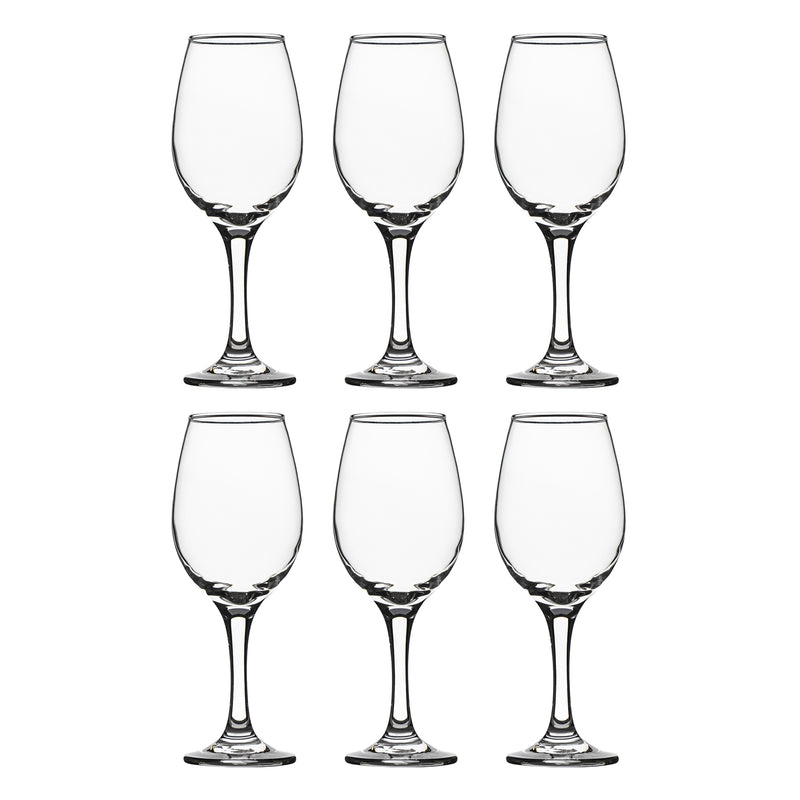 REGENT STEMMED WHITE WINE GLASS 6 PACK, (385ML)