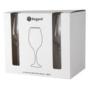REGENT STEMMED WHITE WINE GLASS 6 PACK, (385ML)