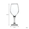 REGENT STEMMED RED WINE GLASSES 6PK, 490ML