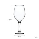 REGENT STEMMED RED WINE GLASS 6 PACK, (490ML)