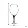 REGENT STEMMED RED WINE GLASSES 6PK, 600ML