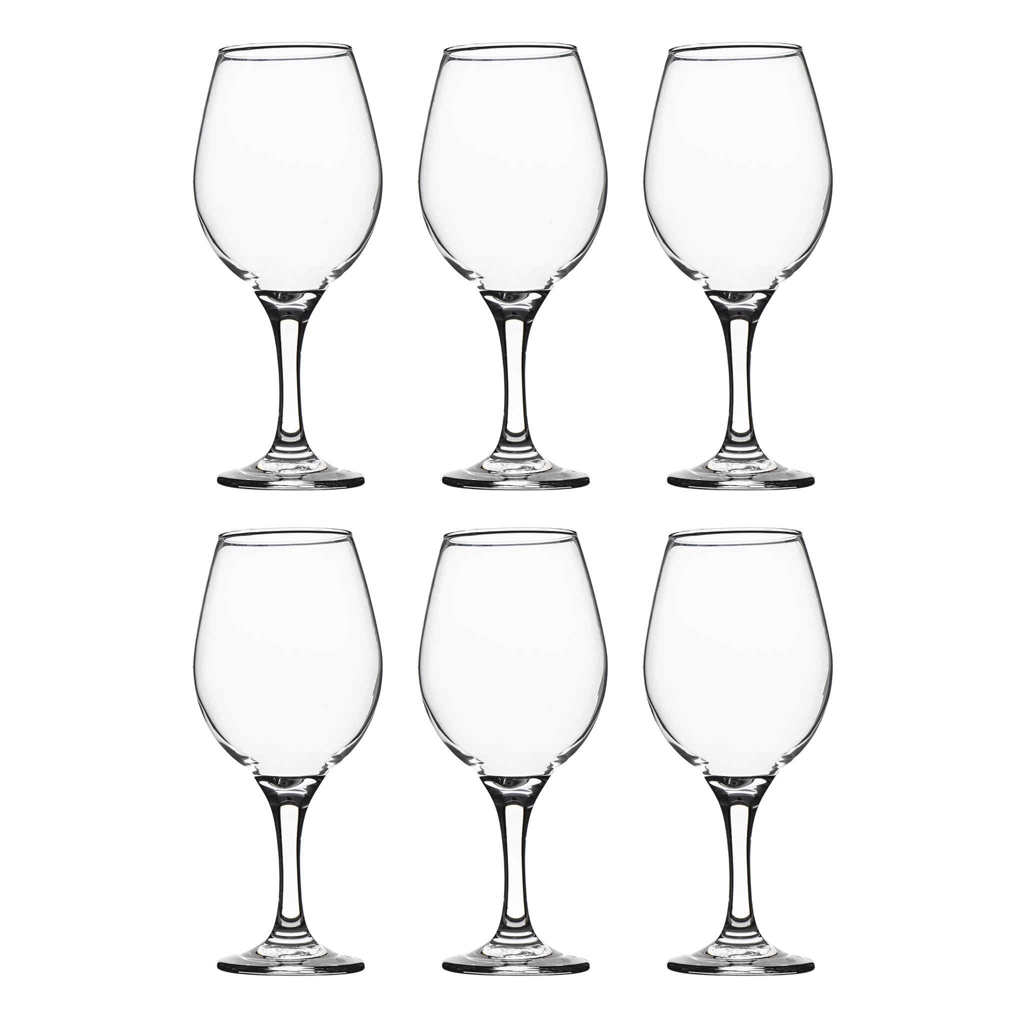 REGENT STEMMED RED WINE GLASSES 6PK, 600ML