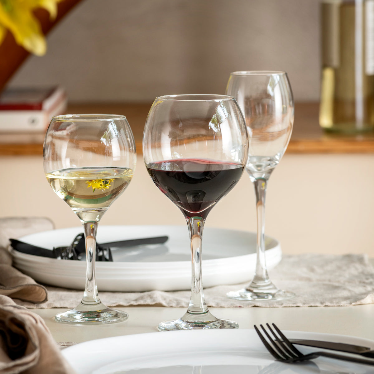 REGENT PARIS STEMMED FLUTE GLASS 4PK, 190ML
