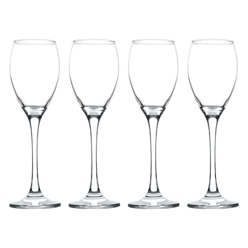 REGENT PARIS STEMMED FLUTE GLASS 4 PACK, (190ML)