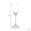 REGENT PARIS STEMMED FLUTE GLASS 4 PACK, (190ML)