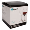REGENT PARIS STEMMED RED WINE GLASS 4 PACK, (400ML)