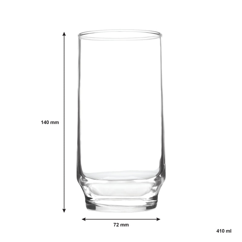 REGENT PARIS TALL TUMBLER 4 PACK, (410ML)