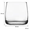 REGENT WHISKEY GLASS TUMBLERS 6PK, 375ML
