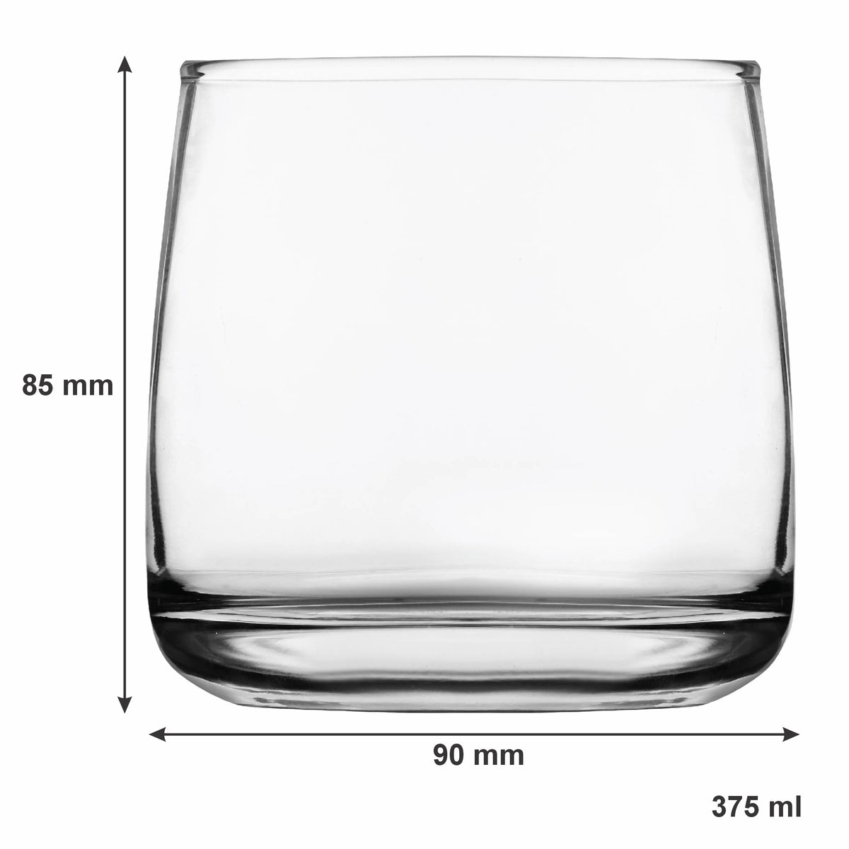 REGENT WHISKEY GLASS TUMBLERS 6PK, 375ML