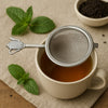 REGENT TEA STRAINER WITH TEAPOT MOTIF STAINLESS STEEL,